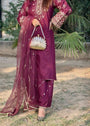 Wine Kurta Set for Women