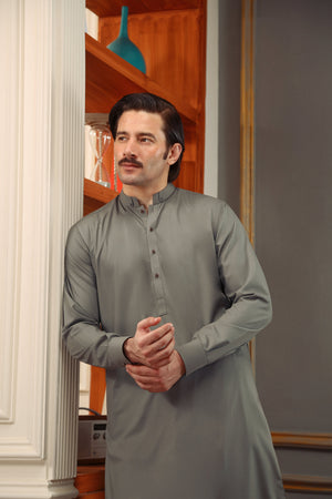 Grey Shalwar Kameez for Men