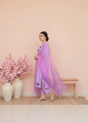Lilac Kurta Set for Women
