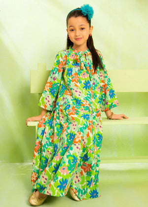Lime green Frock for Girl