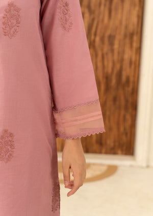 Tea rose pink Kurta Set for Women