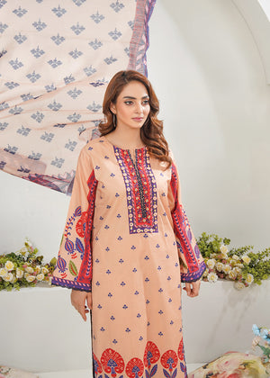Peach pink Kurta Set for Women