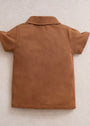 Earth brown Polo Shirt for Boy
