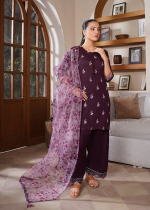Grape wine Kurta Set for Women