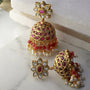 Ruby red Earrings for Women