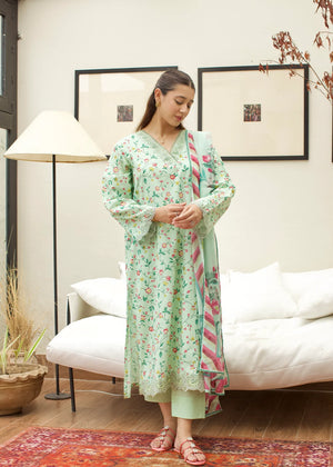Pastel green Kurta Set for Women