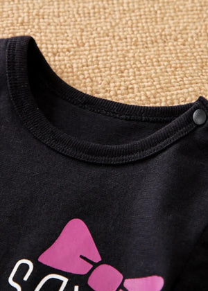 Black Romper for Girl Newborn