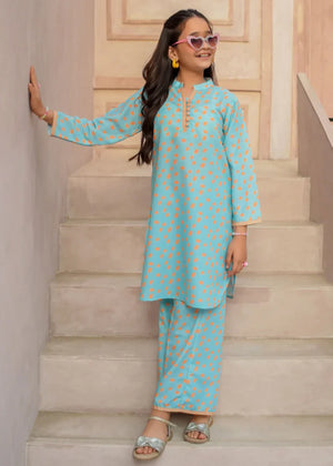 Powder blue Kurta Set for Girl