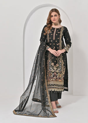 Black Kurta Set for Women