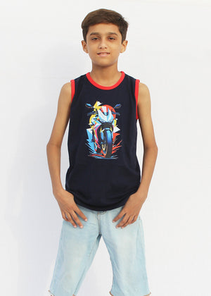 Navy blue T Shirt for Boy