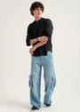 Jet black Casual Shirt for Men