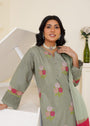 Sage green Kurta Set for Women