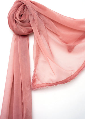 Peach pink Dupatta for Women