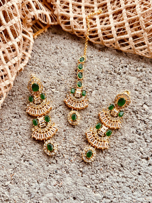 Green Jewelry Set for Women