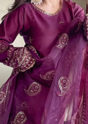 Purple Kurta Set for Women