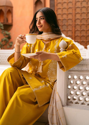 Mustard Kurta Set for Women