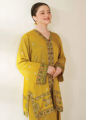 Saffron Kurta Set for Girl