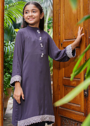 Grey Kurta Set for Girl