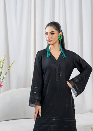 Black Kurta Set for Women