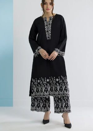 Black Kurta Set for Women