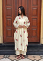 Cream Kurta Set for Women