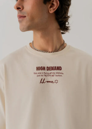 Beige T Shirt for Men