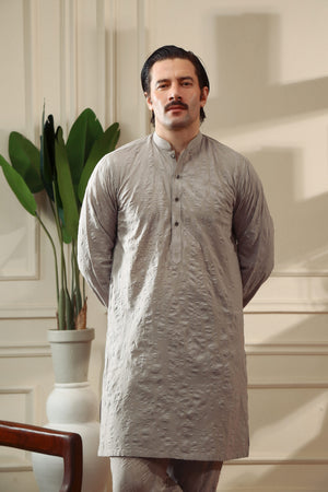 Grey Kurta Set for Men