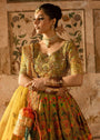 Olive green Lehenga for Women