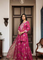 Hot pink Gharara for Women