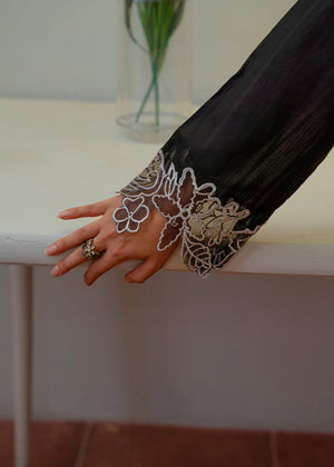 Black Kurta Set for Women