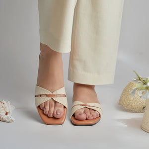 Beige Slides for Women