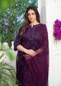 Purple Kurta Set for Women