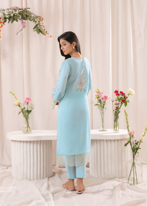 Sky blue Kurta Set for Women