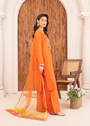 Pumpkin orange Kurta Set for Women