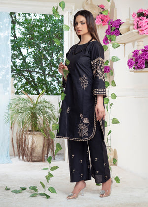 Black Kurta Set for Women