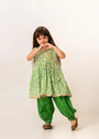 Green Short Frock for Girl