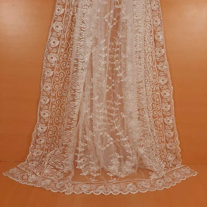 White Dupatta for Women