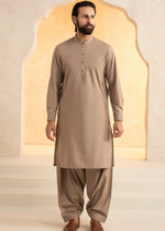 Tan brown Shalwar Kameez for Men