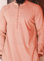 Peach orange Kurta for Men
