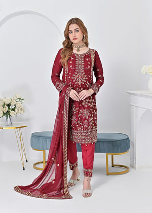 Maroon Kurta Set for Women