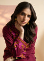 Maroon Kurta Set for Women