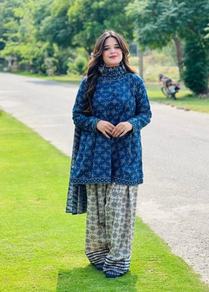 Blue Short Frock for Women