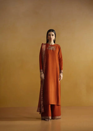 Rust orange Kurta Set for Women