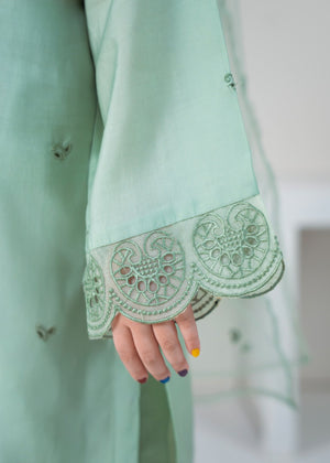 Mint green Kurta Set for Girl