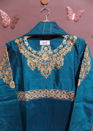 Sapphire blue Short Frock for Women