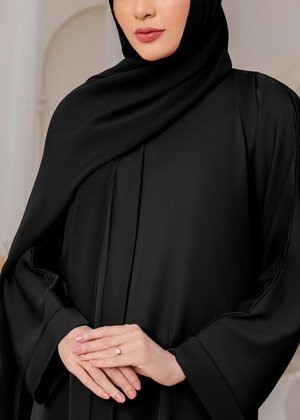 Jet black Abaya for Women