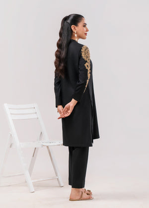 Black Kurta Set for Women