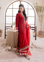 Red Kurta Set for Women