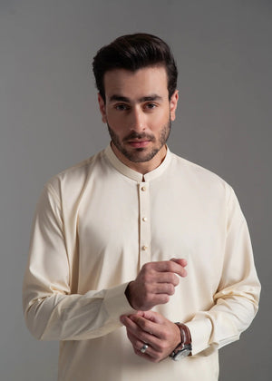Off-white Shalwar Kameez for Men