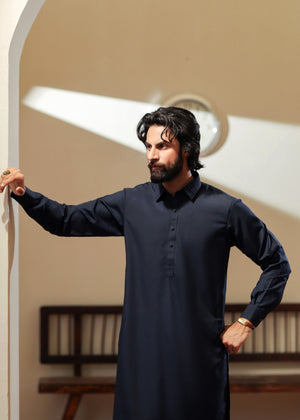 Midnight blue Shalwar Kameez for Men